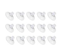 sourcing map 15Pcs Screw Suction Cup, 41mm/1.61" Glass Suction Pads Clear PVC Strong Sucker Pad Holder with M4x8mm Screw Nut for Bathroom Wall Door Window Car Shade
