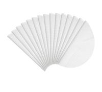 sourcing map 15pcs Silicone Steamer Liners, 11.8" Bamboo Steamer Liner Non-Stick Silicone Air Fryer Steamer Liners for Buns Dumplings Pastry Baking White