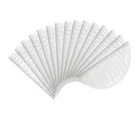 sourcing map 15pcs Silicone Steamer Liners, 11" Bamboo Steamer Liner Non-Stick Silicone Air Fryer Steamer Liners for Buns Dumplings Pastry Baking White