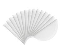 sourcing map 15pcs Silicone Steamer Liners, 7.9" Bamboo Steamer Liner Non-Stick Silicone Air Fryer Steamer Liners for Buns Dumplings Pastry Baking White