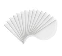 sourcing map 15pcs Silicone Steamer Liners, 9.5" Bamboo Steamer Liner Non-Stick Silicone Air Fryer Steamer Liners for Buns Dumplings Pastry Baking White