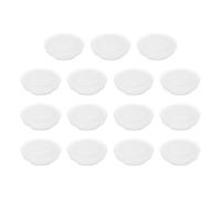 sourcing map 15Pcs Snug Plugs, Rubber Hole Plugs Round Soft Flexible Stopper Fit 18mm (0.71 Inch) Hole Dia., Waterproof Silicone Plug for Round Holes Sealing Kitchen Furniture, Translucent