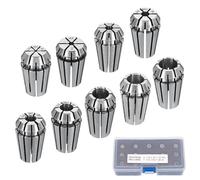 sourcing map 15pcs Spring Collet Chuck ER11 1mm-7mm 1/8" 1/4" 65Mn Spring Steel Precision Router Collets for CNC Engraving Milling Lathe Tool