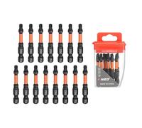 sourcing map 15pcs Square Head Screwdriver Bits 1/4" Hex Shank SQ2 Magnetic Head 2" Length S2 Steel Screw Driver Drill Bit for Repair Work Electric Screw Driver