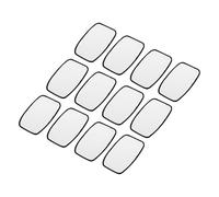 sourcing map 15pcs Sublimation Patch Blank, 10x6cm/3.94x2.36 Inch Oval Rectangle Fabric Iron-on Blank Heat Transfer Repair Patch for DIY Crafts Caps Clothes, White with Black Border