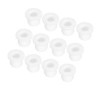 sourcing map 15Pcs t Shape Rubber Grommet Mount Dia 10.5mm ID 7mm H 12mm White Seal Protection Cable Grommets Flexible for Cable Pipe
