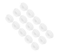 sourcing map 15Pcs T-Shaped Silicone Plugs 34.8mm 1-3/8 Inch Dia Snap in Plug Hole Seal Cover Round Rubber Stopper for Kitchen Rubber Bulkheads Waterproof Sealing Plugs White