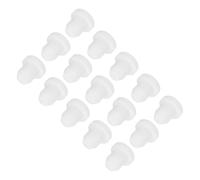 sourcing map 15pcs T-Shaped Silicone Plugs 6.5mm 1/4 Inch Dia Snap in Plug Hole Seal Cover Round Rubber Stopper for Kitchen Rubber Bulkheads Waterproof Sealing Plugs White