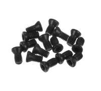 sourcing map 15pcs Torx Screw M4x8mm 12.9 Grade Round Flat Head with T15 Torx Wrench Screwdriver for Replaces Carbide Insert Cutters CNC Lathe Tool, Grey