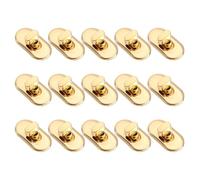 sourcing map 15pcs Turn Lock Clasp, Alloy Purse Closures Oval Twist Lock Fasteners Bag Hardware Accessories for Leather DIY Handbag Wallet Craft, Light Gold