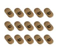 sourcing map 15pcs Turn Lock Clasp, Alloy Purse Closures Oval Twist Lock Fasteners Bag Hardware Accessories for Leather DIY Handbag Wallet Craft, Bronze