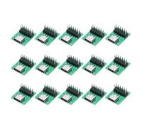 sourcing map 15Pcs Type C Female Connector to DIP Adapter, 0.9x0.5 Inch Green PCB Converter Pin Board, 12 Pin Female Connector Test Board Solder Interface for Converter Breakout Module
