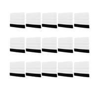 sourcing map 15pcs Vinyl Squeegee, Felt Edge Vinyl Wrap Decal Squeegee Tool, 4-Inch Car Vinyl Film Scraper Plastic Squeegee for Car Wrap, Sign Making, Window, White, Rectangle