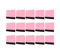 sourcing map 15pcs Vinyl Squeegee, Felt Edge Vinyl Wrap Decal Squeegee Tool, 4-Inch Car Vinyl Film Scraper Plastic Squeegee for Car Wrap, Sign Making, Window, Pink, Rectangle