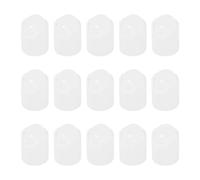 sourcing map 15Pcs White Disc Top Caps Replacement 20/410 Plastic Press Disk Caps 0.9x0.8x0.7 Inch Dispensing Lids for Squeeze Bottles, Refillable Bottles, Shampoo Bottles