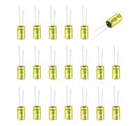 sourcing map 15uF 100V Non-Polarized Electrolytic Capacitor, 10mm x 17mm Aluminum Audio Capacitors for DIY Projects Audio Tweeter Frequency Divider Pack of 20