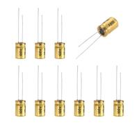 sourcing map 15uF 100V Non-Polarized Electrolytic Capacitor, 8mm x 12mm Aluminum Audio Capacitors for DIY Projects Audio Tweeter Frequency Divider Pack of 10