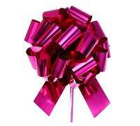 sourcing map 16"/40cm Car Extra Giant Large Pull Bow Christmas Metallic Gift Wrapping Bows Ribbon for Wedding Car Baskets Presents Big Gift Bow, Rose Red
