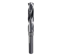sourcing map 16.50mm Drill Bit 1/2" Reduced Shank 3-Flat 4241 High Speed Steel Nitriding Black 118° for Soft Materials Wood Plastic Iron Copper Aluminum