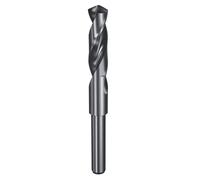 sourcing map 16.5mm Drill Bit 1/2" Reduced Shank Round 4341 High Speed Steel Nitriding Black 118° Standard Point for Plastic Wood Copper Aluminum Iron Medium Soft Metal