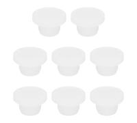 sourcing map 16.5mm Silicone Rubber Solid Plug Soft Flexible Stoppers T-Shaped Silicone Plugs for Hole Translucent White 8 Pieces, 16.5x21.5x10mm