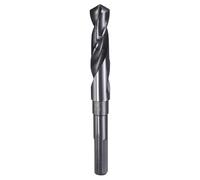 sourcing map 16.7mm (21/32") Drill Bit 1/2" Reduced Shank 3-Flat 4241 High Speed Steel Nitriding Black 118° for Soft Materials Wood Plastic Iron Copper Aluminum