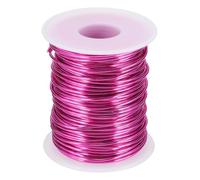sourcing map 16 Gauge / 1.5mm Anodized Aluminum Wire for Jewelry Craft Making, 102 Feet Bendable Flexible Wire for DIY Home Decor Gardening Sculpture, Rose Red