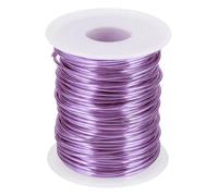 sourcing map 16 Gauge / 1.5mm Anodized Aluminum Wire for Jewelry Craft Making, 102 Feet Bendable Flexible Wire for DIY Home Decor Gardening Sculpture, Light Purple