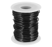 sourcing map 16 Gauge / 1.5mm Anodized Aluminum Wire for Jewelry Craft Making, 102 Feet Bendable Flexible Wire for DIY Home Decor Gardening Sculpture, Black