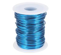 sourcing map 16 Gauge / 1.5mm Anodized Aluminum Wire for Jewelry Craft Making, 102 Feet Bendable Flexible Wire for DIY Home Decor Gardening Sculpture, Blue