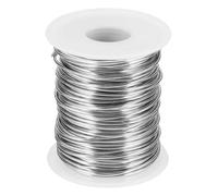 sourcing map 16 Gauge / 1.5mm Anodized Aluminum Wire for Jewelry Craft Making, 102 Feet Bendable Flexible Wire for DIY Home Decor Gardening Sculpture, Silver