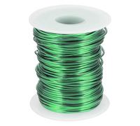 sourcing map 16 Gauge / 1.5mm Anodized Aluminum Wire for Jewelry Craft Making, 102 Feet Bendable Flexible Wire for DIY Home Decor Gardening Sculpture, Green