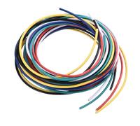 sourcing map 16 Gauge PVC Hookup Wire 1.5m/5ft 16AWG Flexible Electrical Wire UL1007 Tinned Copper Stranded 6 Color, 2.5mm Dia for Model Aircraft Electric Appliances Internal Connect