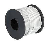 sourcing map 16 Gauge Silicone Wire 16AWG Stranded Wire High Temperature Hookup Tinned Copper 15m/50ft White Spool for Model Wiring, DIY Wiring