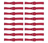 sourcing map 16 Pairs Chinese Knots Frog Buttons Closure Date Red Sewing Buttons Fasteners for DIY Sewing Coats Cloak Sweater Bridal Costume Outfit, 3.54x0.47 Inch