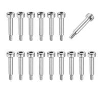 sourcing map 16 Pcs 304 Stainless Steel Shoulder Bolt 4mm Shoulder Dia 12mm Shoulder Length M3x0.5 Thread Hex Socket Shoulder Bolts for Hydraulic Injection Molding Machinery Industries