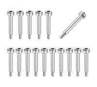 sourcing map 16 Pcs 304 Stainless Steel Shoulder Bolt 4mm Shoulder Dia 18mm Shoulder Length M3x0.5 Thread Hex Socket Shoulder Bolts for Hydraulic Injection Molding Machinery Industries