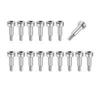 sourcing map 16 Pcs 304 Stainless Steel Shoulder Bolt 4mm Shoulder Dia 6mm Shoulder Length M3x0.5 Thread Hex Socket Shoulder Bolts for Hydraulic Injection Molding Machinery Industries