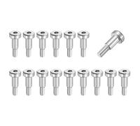 sourcing map 16 Pcs 304 Stainless Steel Shoulder Bolt 5mm Shoulder Dia 8mm Shoulder Length M4x0.7 Thread Hex Socket Shoulder Bolts for Hydraulic Injection Molding Machinery Industries