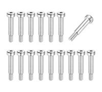 sourcing map 16 Pcs 304 Stainless Steel Shoulder Bolt 6mm Shoulder Dia 20mm Shoulder Length M5x0.8 Thread Hex Socket Shoulder Bolts for Hydraulic Injection Molding Machinery Industries