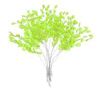 sourcing map 16 Pcs Acrylic Bead Drop Stems, Crystal Floral Picks Artificial Crystal Bouquets Flowers for Wedding Party Home Decoration DIY Crafts Celebrations (Green)