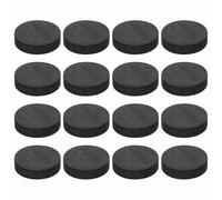 sourcing map 16 Pcs Single Sided Speaker Isolation Feet Pads, 40mmx10mm Non Slip Foam Shock Absorption Base Pad Amplifier Stand Feet Mat for Speaker HiFi Home Theater Sound System, Black