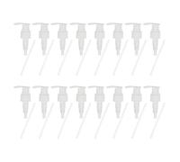 sourcing map 16 Pcs Soap Dispenser Pump Heads Soap Dispensers Top Pumps Replacement Switch Pumphead for Standard 24/417 Neck Size Lotion Shampoo Bottle, White