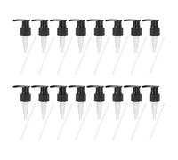 sourcing map 16 Pcs Soap Dispenser Pump Heads Soap Dispensers Top Pumps Replacement Switch Pumphead for Standard 24/410 Neck Size Lotion Shampoo Bottle, Black