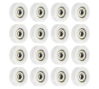 sourcing map 16 Pcs U Type Groove Nylon Plastic Guide Bearing 6x29x10mm, U Type Pulley Roller Wheel Bearing Roller Wheels, (White)