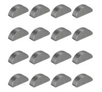 sourcing map 16 Pcs Woodruff Key, 13x4x5mm Carbon Steel Metric Woodruff Semicircle Key Half Moon Tool Keys for Mechanical Fasteners Industry