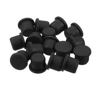 sourcing map 16 Pieces Black Rubber Stopper, 12.5mm Plug Holes for 12-12.3mm/0.47-0.48" Hole