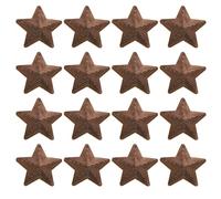 sourcing map 16 Pieces Large Iron on Patches Star Sequin Iron on Applique Embroidered Patches Brown Bling Appliques for Clothes DIY Crafts Bag Pants