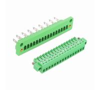 sourcing map 16-Pin 3.81mm Pitch Pluggable Screw Terminal Block Connectors, PA66 300V 8A Through-Wall PCB Terminal Connectors 26-14AWG Cable for DIY Electronics Automation Power Modules