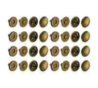 sourcing map 16 Sets Magnetic Snaps Button, 10x2mm/0.39"x0.08" Metal Round Magnetic Clasps Button Fabric Base Components and Cap Kit for Clothes Bag Leather DIY Purse Wallet, Bronze